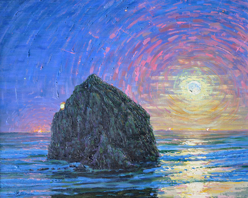 Haystack In Moonlight