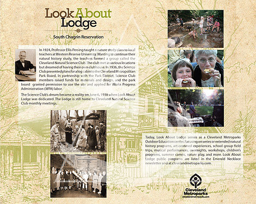 Look About Lodge Interpretive Sign