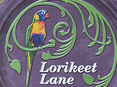 Lorikeet Lane Facility Sign